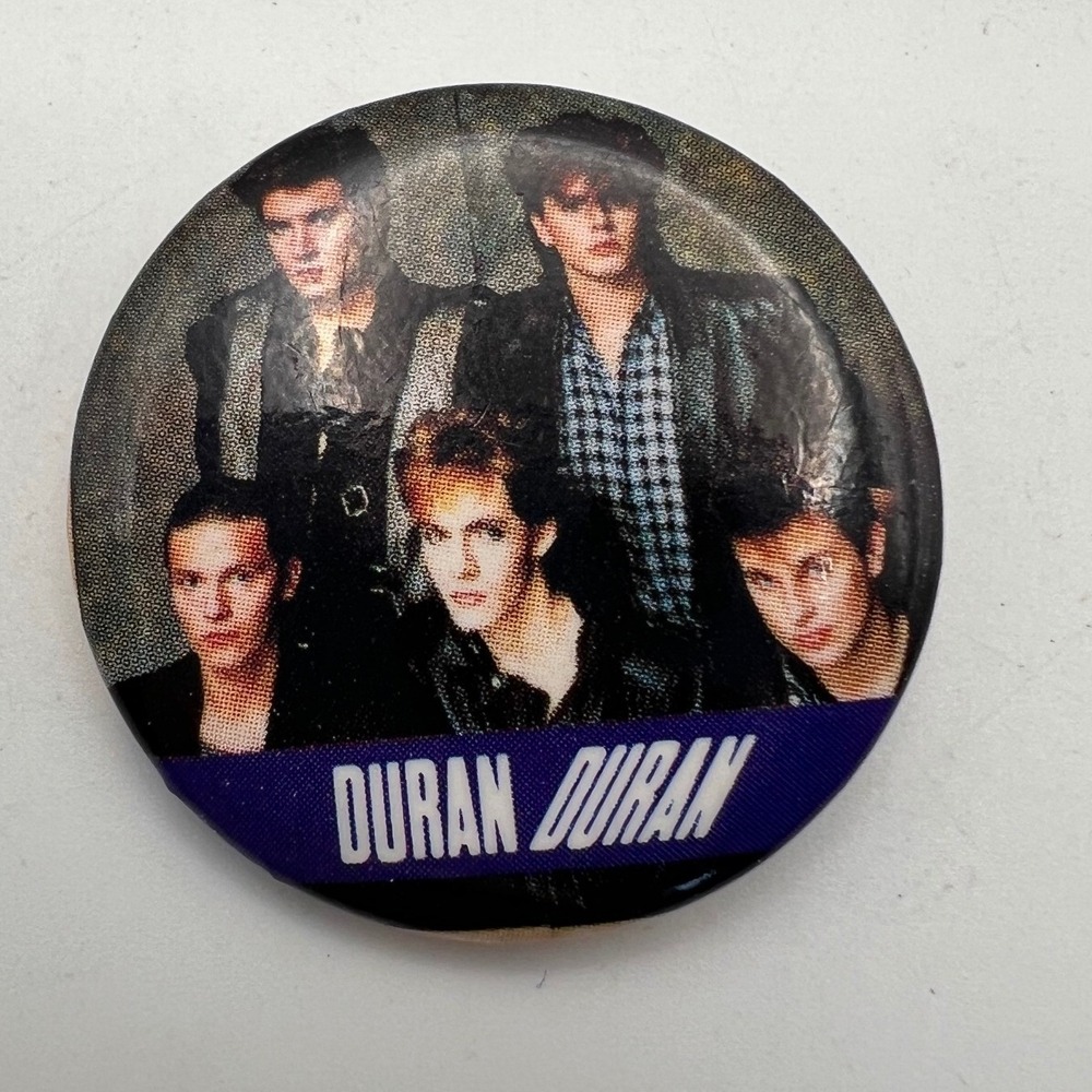 Duran Duran 1 inch pin Vintage New Wave 80s 90s